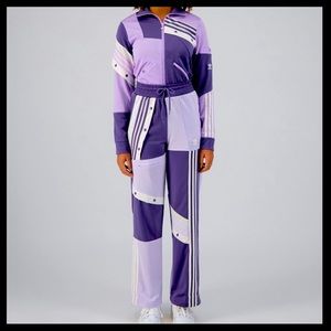 Adidas M Tech Purple Track Suit Danielle Cathari!!